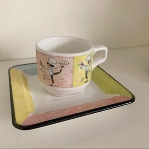 NWOT Brunelli made in Italy tea cup and saucer